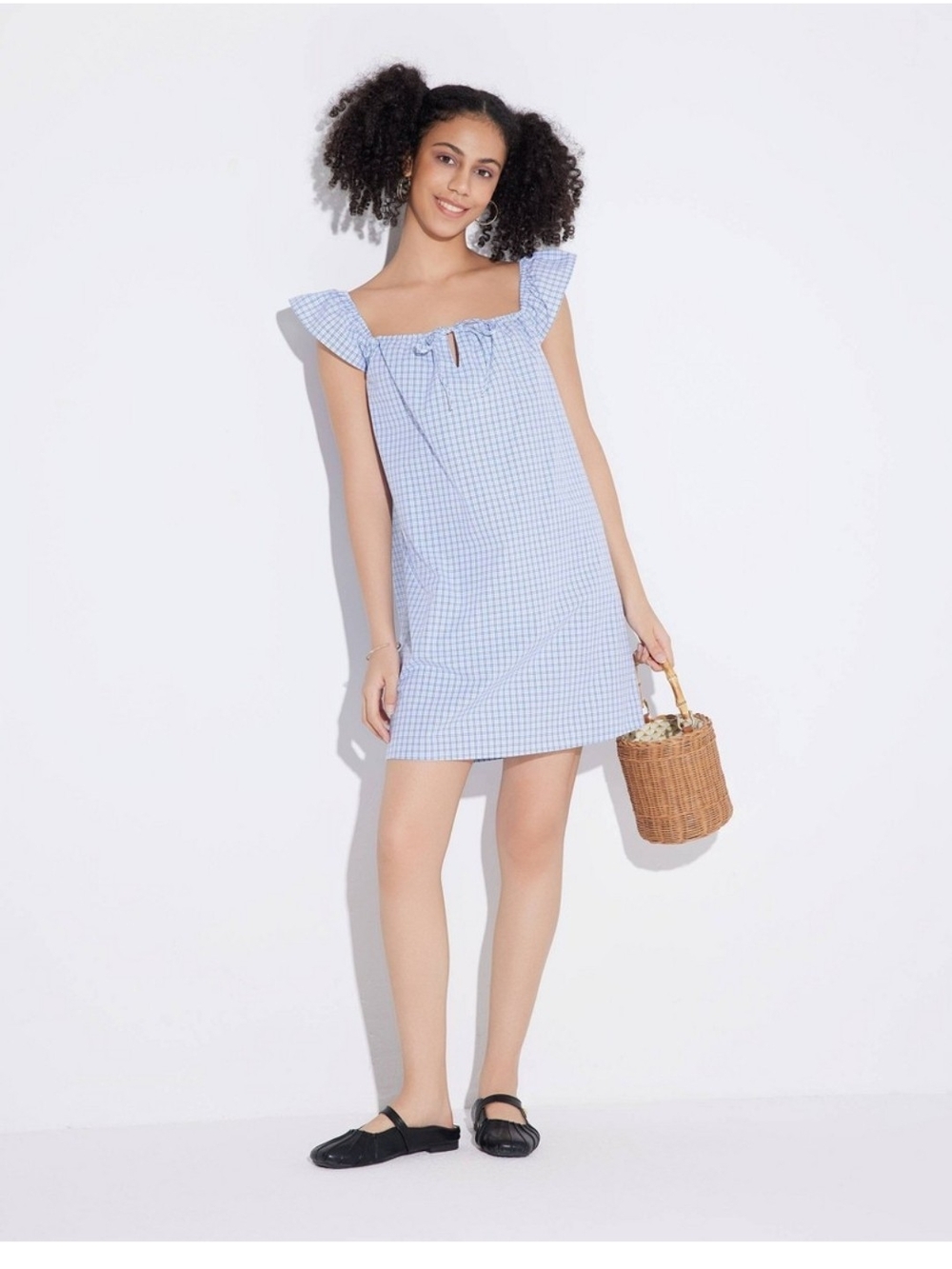 Wild Fable Flutter Cap Sleeve Babydoll Mini Dress